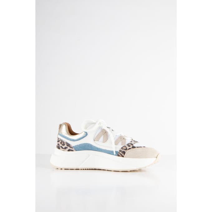 DWRS label Senja Leopard Sneaker Sand / White / Jeans Taglia: 40 | Sneakers Outlet | Donna | Marrone