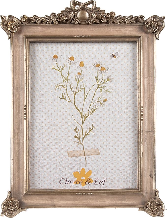 Clayre & Eef Fotolijst 13x18 cm Goudkleurig Polyresin