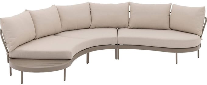 Goossens Loungeset Pien - Aluminium - Beige