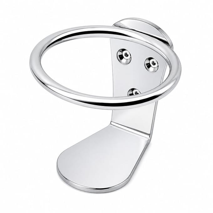 RVS Bekerhouder Ø70 mm | Universeel | Boot | Auto | Camper | Cup Holder | RVS Inbouw Houder