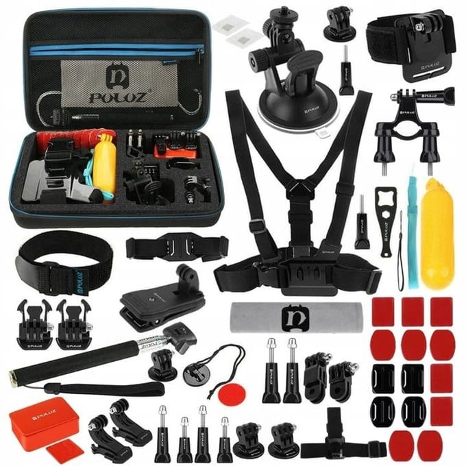 Puluz - PKT09 - Sport camera accessoireset