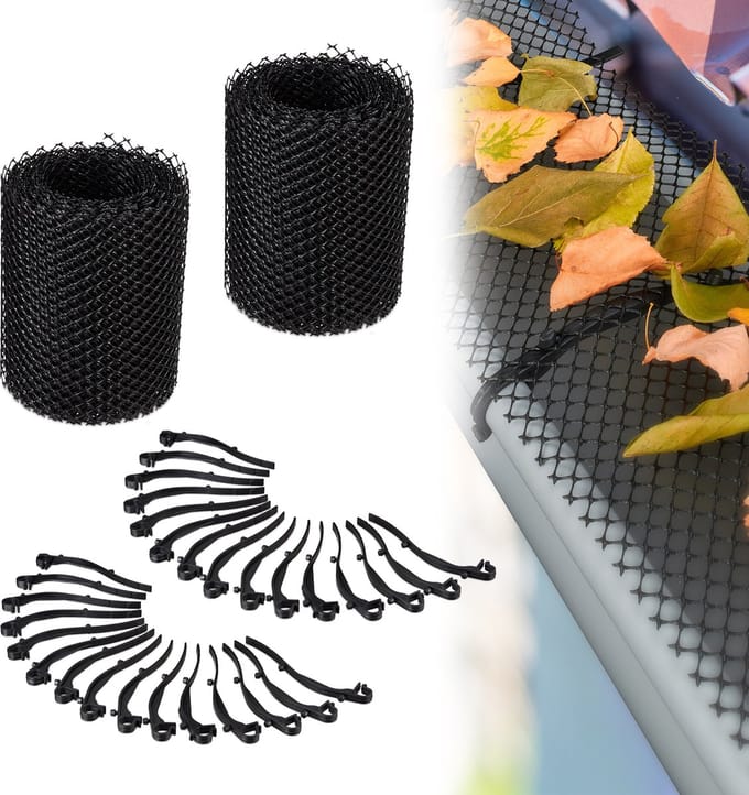 Bladvanger dakgoot - set van 2 - 6 meter