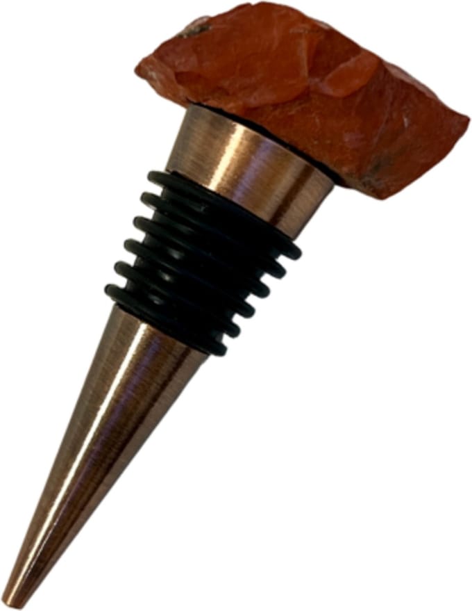 Jaspis rood wijnstopper ruw