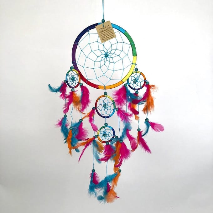 Dromenvanger ± Ø16-18cm regenboog