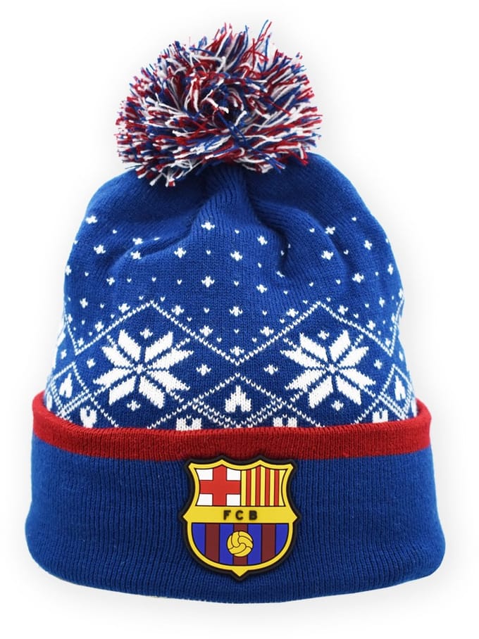 FC Barcelona casquette d'hiver FCB Casquette de Noël 5004GN bleu marine Taille Unique blue