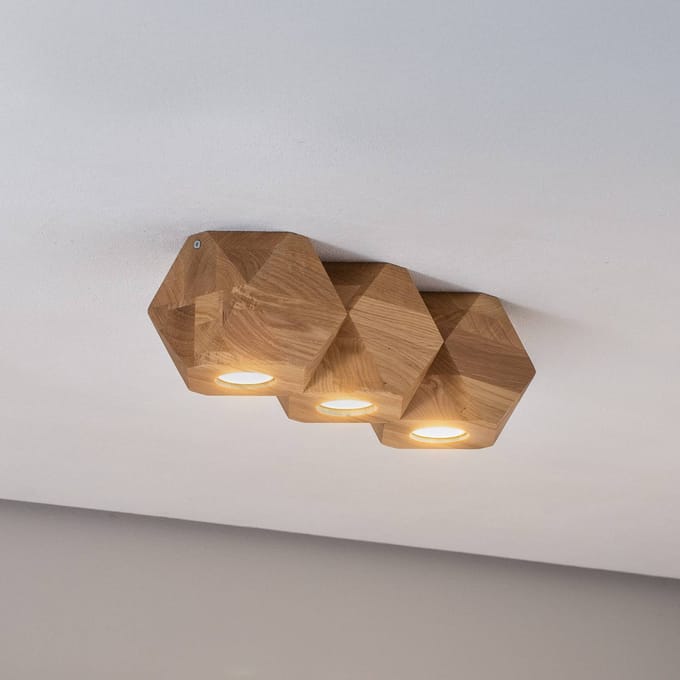 Envostar Peach Puff plafondlamp polyeder 3-lamp