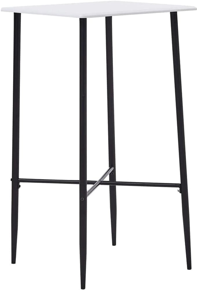 Bartafel - Statafel Barmeubel - Kleine Ruimtes - Duurzaam MDF Tafelblad - 11 Kilogram - Wit