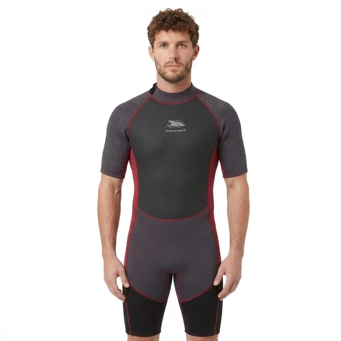 Trespass Heren Argon Wetsuit (Zwart/Rood)
