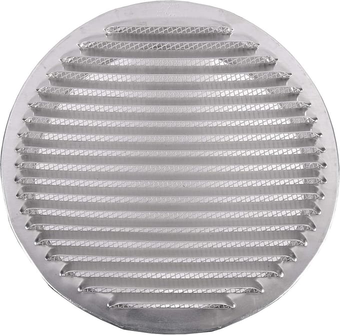 Rond Ventilatie Rooster met Gaas voor Buitenmuur Ventilatie