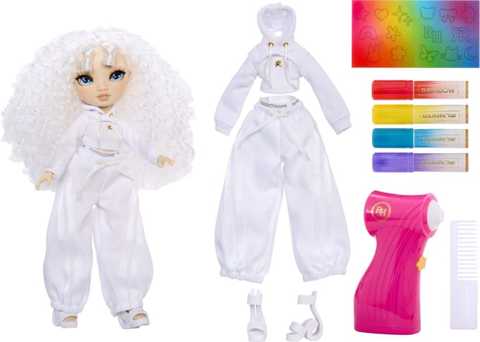 Rainbow High Airbrush & Create pop met groene ogen Speelpoppen