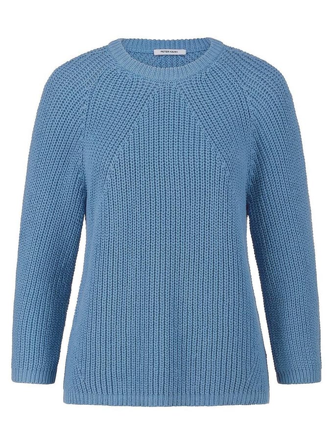 Trui ronde hals Van Peter Hahn blauw