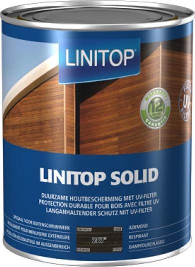 Linitop Solid beits - Ebben - 2.50 L (287)