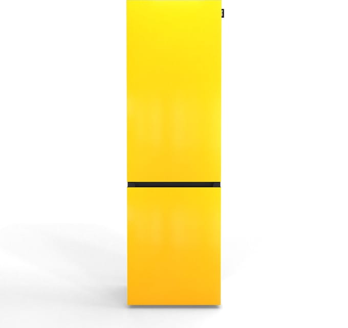 NUNKI LARGECOMBINF-FYELL / Koel-vriescombinatie, D Klasse, 253l, Lucid Yellow, Gloss (FRONT only)