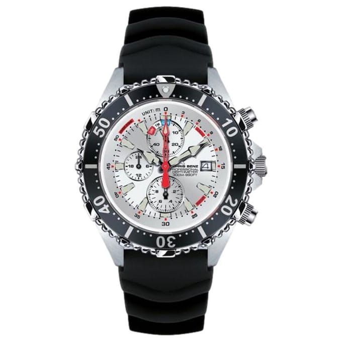 Chris Benz - CB-C300X-SI-KBS - Duikershorloge - Unisex - Quartz