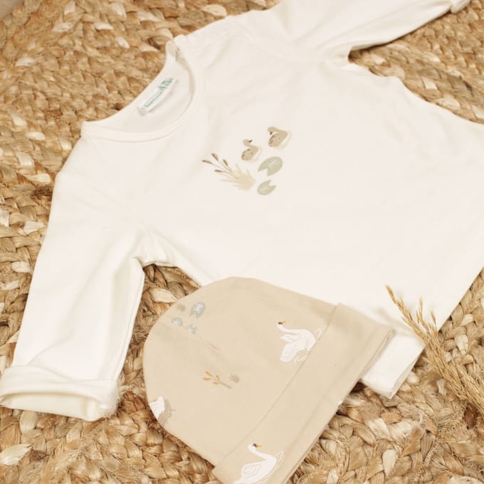 Babylook Swan T-Shirt - Maat 68 - Snow White