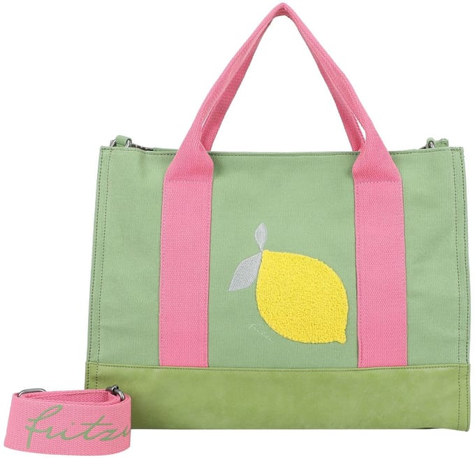 Fritzi aus Preußen schoudertas Tote Bag Limited Squeezy Lemon Squeezy Lemon Lichtgroen