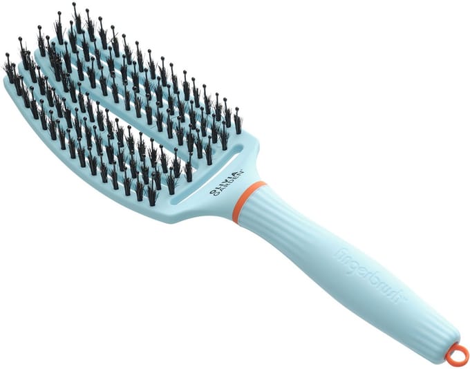 Olivia Garden - FingerBrush Boar&Nylon - Bubble Blue