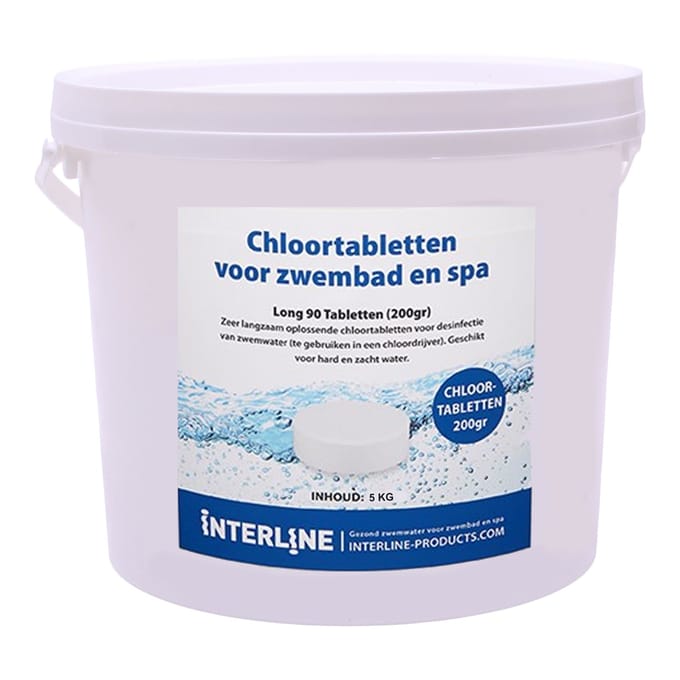 Interline Chloortabletten Long90 200gram/5kg
