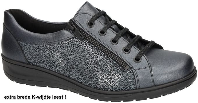 Solidus -Dames - grijs donker - sneakers - maat 41.5
