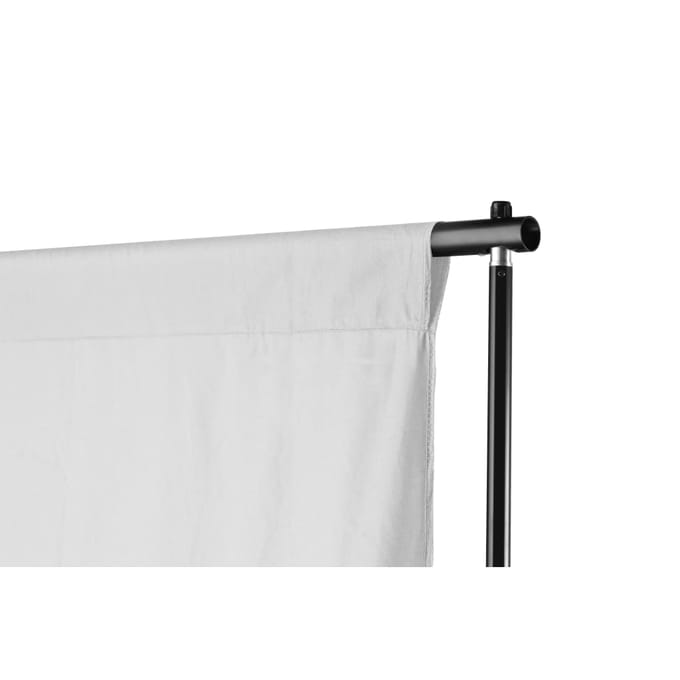 vidaXL - Telescopisch - achtergrondsysteem - en - witte - achtergrond - 3x5 - m