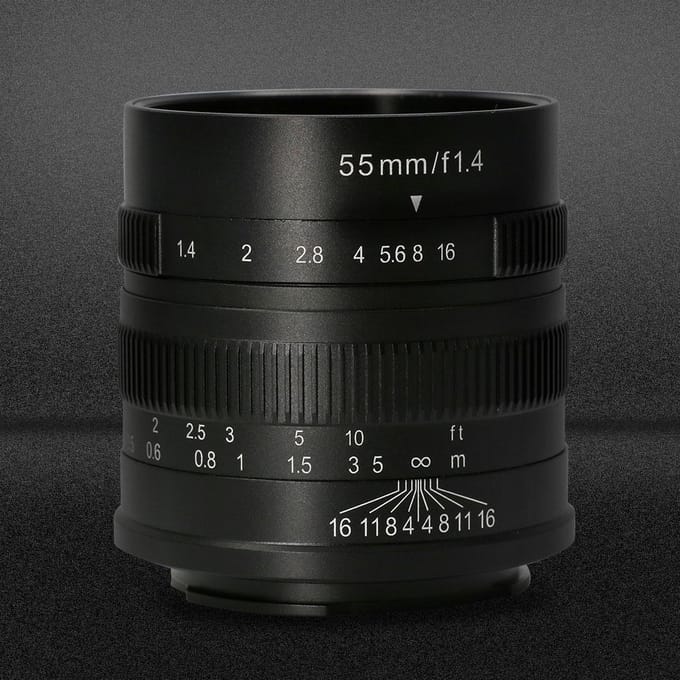 55mm F1.4 APSC Groothoek Vast Objectief voor Fuji FX Mount black