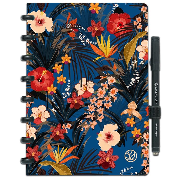 Greenstory - GreenBook Uitwisbare Agenda - A5 - Blooming Blue