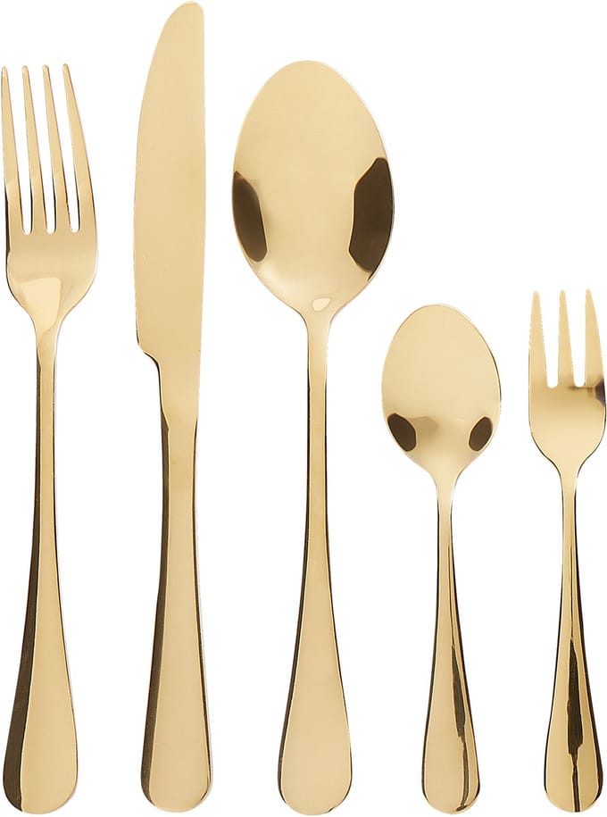 FUSILLI - Bestekset - Goud - Roestvrij staal