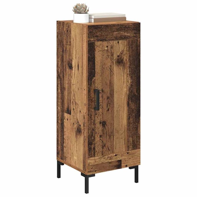 vidaXL - Dressoir - Olden - Oud - Hout - 34,5 - x - 34 - x - 90 - cm