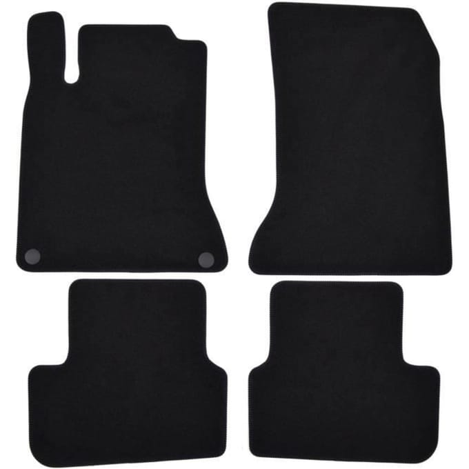 Tapis de sol - Mercedes - B W246 - Noir - 4 pièces - Antidérapant et imperméable