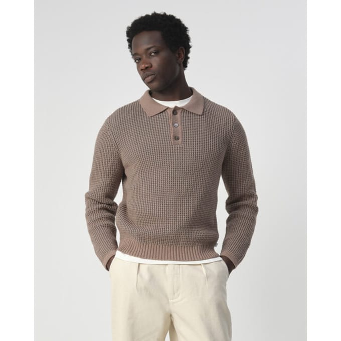 J.C. Rags Baker polo long sleeve