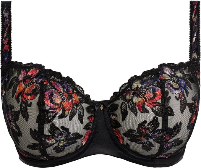 Fantasie BH Magdalena Balcony Bra Noir – Luxe borduursel & perfecte pasvorm - 75-90 D