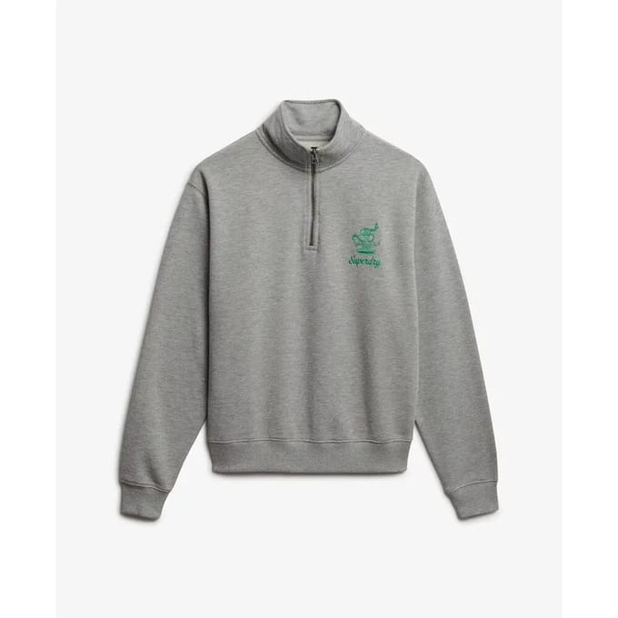Dames sweatshirt Superdry Country Club Crest Henley