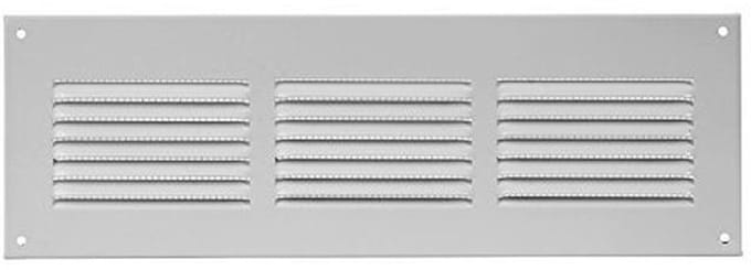 Ventilatierooster met insectenwering 300 x 100 mm - Wit