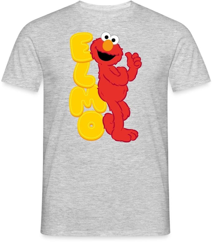 Sesamstraat Elmo Portret T-Shirt Heren