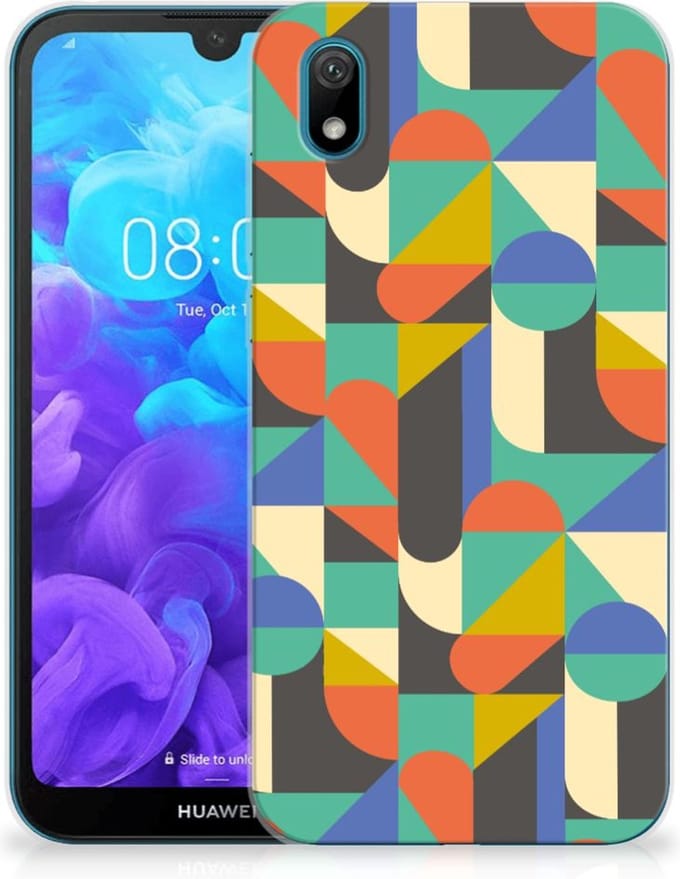 Huawei Y5 (2019) TPU bumper Funky Retro