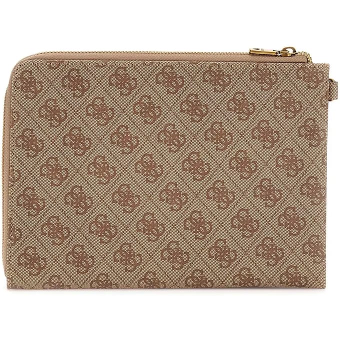 GUESS koppeling Milano Clutch Beige / Brown
