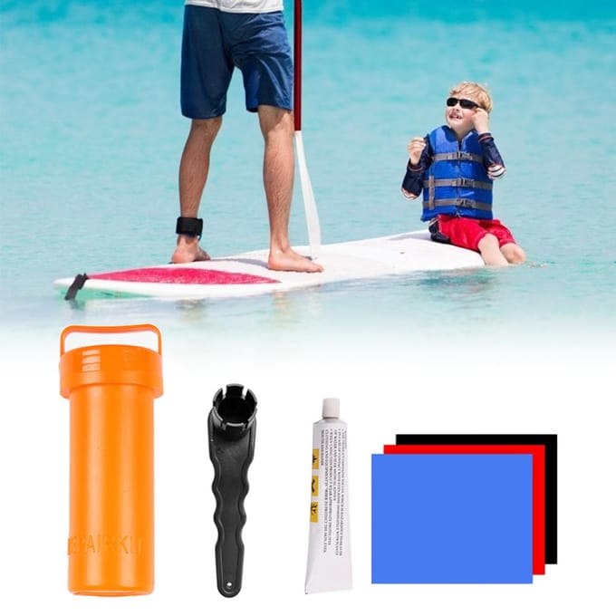 Kajak Peddelbord Reparatieset Surf Accessoires PVC Stabiele Reparatieset voor Opblaasbare Stand Up orange