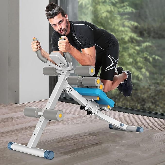 Taille Trainer - Buikspier Trainer - Core Training - Met Elleboogsteun - 1 Stuk - Blauw