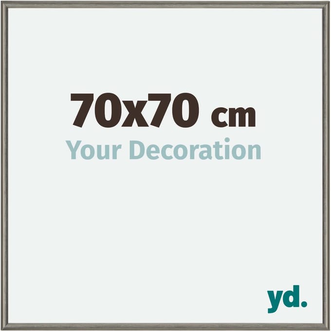 Your Decoration - Fotolijst 70x70 cm - Aluminium - Mercury Structuur - New York