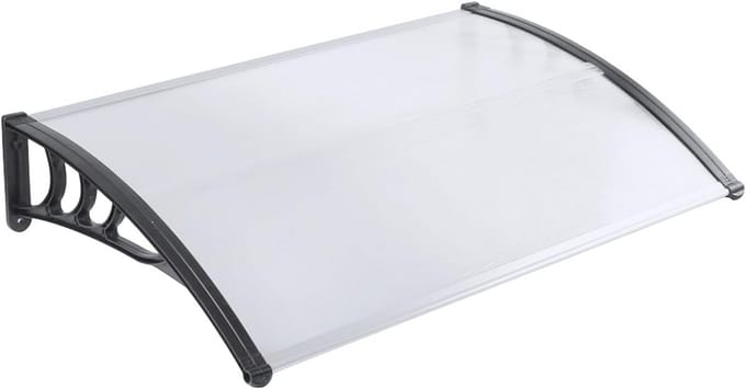 Regendak voor Deur en Raam - Waterdichte Overkapping Polycarbonaat 150 cm Breed