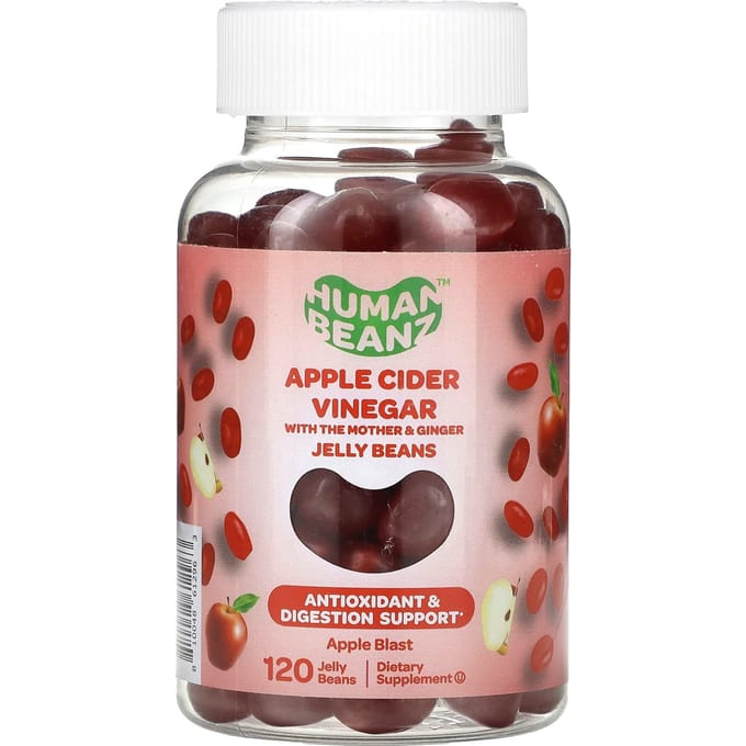 Human Beanz, Appelciderazijn Jelly Beans, Appel Blast, 120 Jelly Beans beige