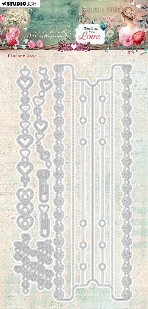 Cutting die Planner - JMA Sending you love nr. 961