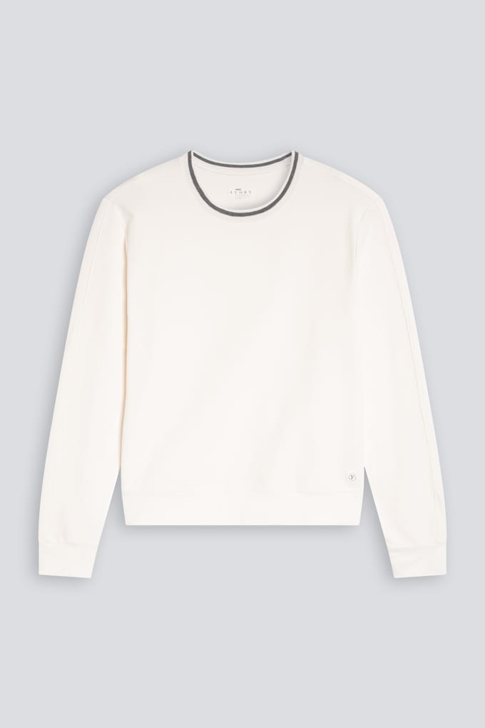 Sweatshirt Serie Felpa Stretch Whisper White