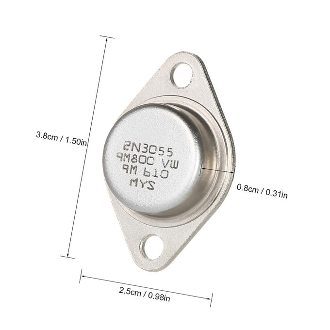 5 stks Hoge Kwaliteit 2N3055 Power Transistors NPN TO-3 Metal Case 15A/60 V Set van 5 Transistors