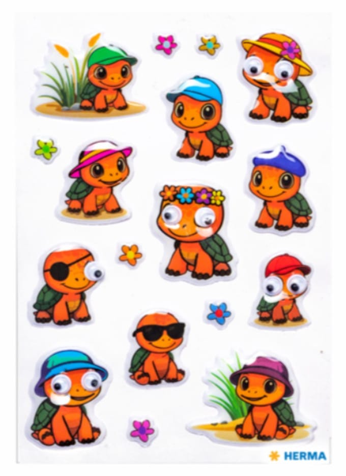 HERMA stickers MAGIC, zelfklevend, 84 x 120 mm, 17 stuks