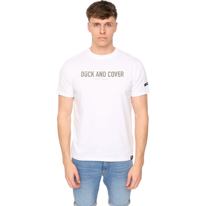 Duck and Cover Heren Walpole T-Shirt (Wit)