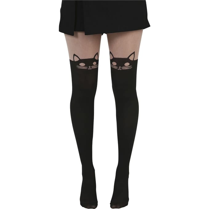 Pamela Mann - Gothic Maillot - Cat - voor Vrouwen - zwart