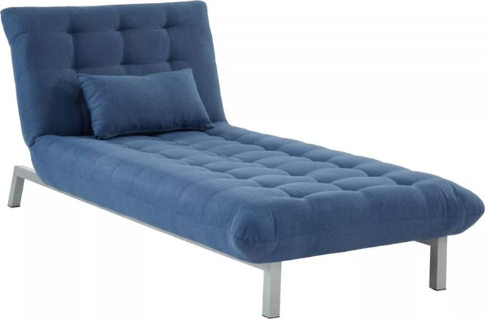 Vente-unique Chaise longue HORNET - Blauw