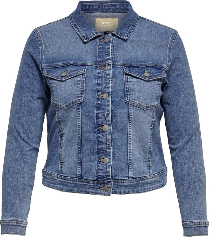 ONLY CARMAKOMA - CARWESPA LS JACKET LIGHT BLUE DNM NOOS Dames Jas