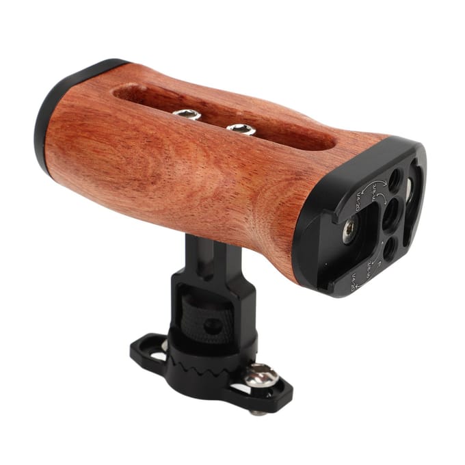 Houten Camera Kooi Handgreep Links Rechts Houten Camera Kooi Handgreep met 1/4 Inch Schroefgat 38 black